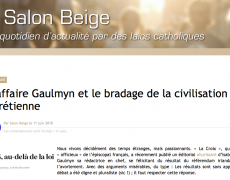 La Croix intente un procès au Salon beige !