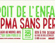 Rendez-vous le 25 septembre avec La Manif Pour Tous