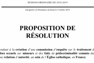 La résolution sénatoriale pour une enquête parlementaire sur les abus sexuels dans l’Eglise : un acte d’accusation et de condamnation