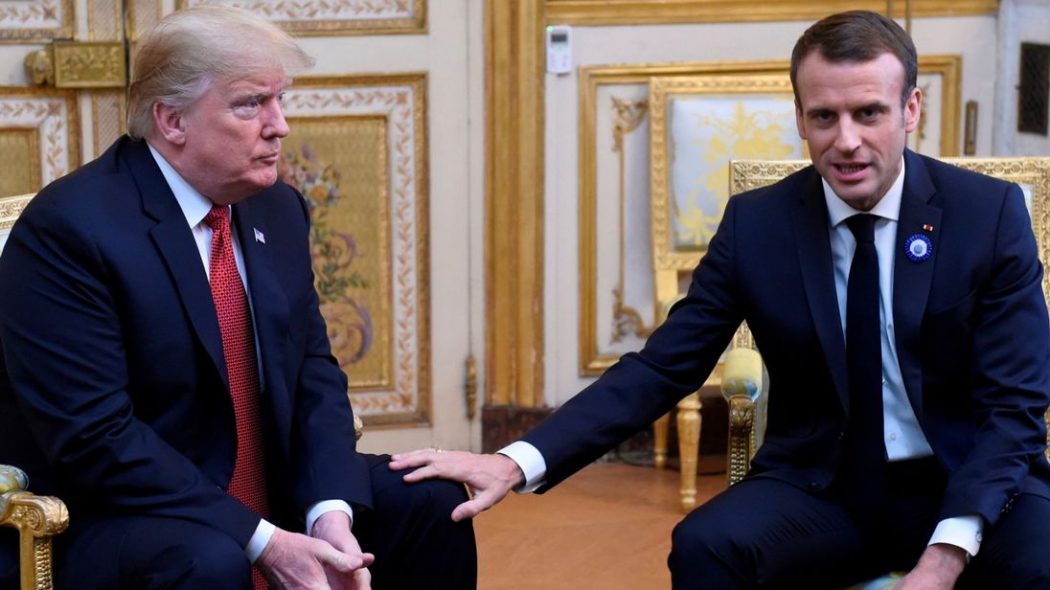 Donald Trump répond aux intox et à Macron