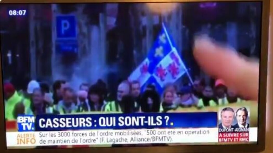 Fausse nouvelle : BFMTV fait du drapeau de la Picardie un drapeau… d’extrême-droite