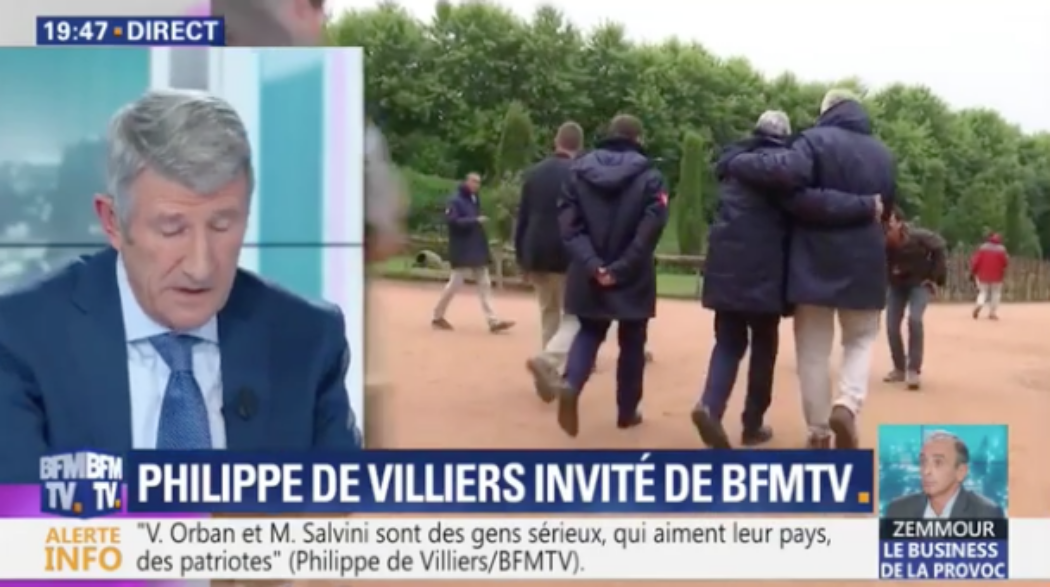 Question identitaire : Philippe de Villiers prédisait à Emmanuel Macron d’être “balayé”