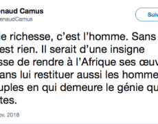 L’Afrique doit récupérer, avec ses oeuvres d’art, ses artistes…
