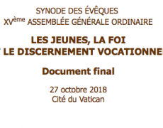 Le document final du synode des évêques enfin en français