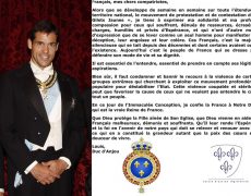 Le Prince Louis de Bourbon s’exprime sur le mouvement des gilets jaunes