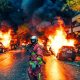 Chaos et guerilla à Paris