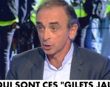 Eric Zemmour à propos des gilets jaunes : l’extrême-gauche les a noyautés