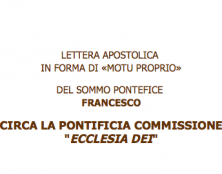 Le Pape supprime la commission pontificale Ecclesia Dei