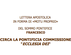 Le Pape supprime la commission pontificale Ecclesia Dei
