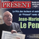 Le Prix des lecteurs et amis de “Présent” remis à Jean-Marie Le Pen
