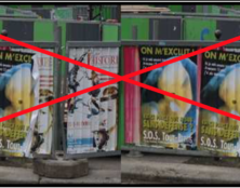 Des barrières anti-affiches… pro-vie
