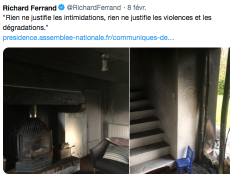 Incendie du domicile de Richard Ferrand : des incohérences