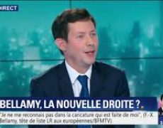 François-Xavier Bellamy se dit plus proche de Macron que de Marine Le Pen pour les européennes [Add.]