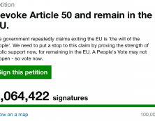 Pourquoi la pétition anti-Brexit est-elle bidon ?