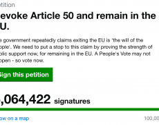 Pourquoi la pétition anti-Brexit est-elle bidon ?