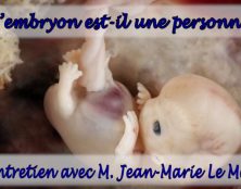 Quel est le statut juridique de l’embryon ?