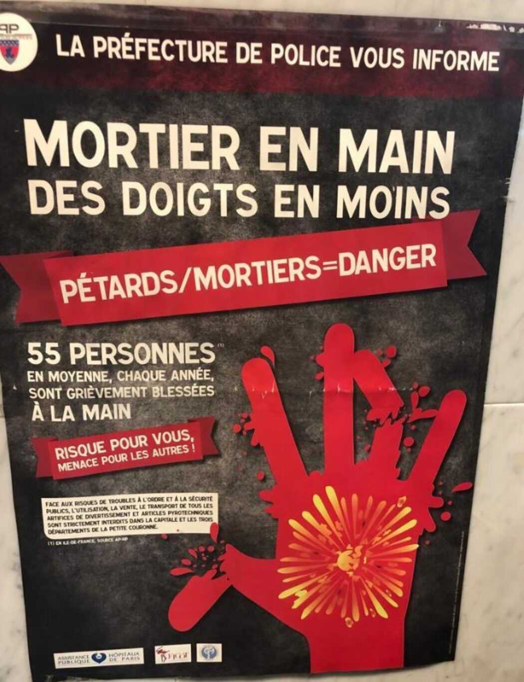 Pétards/Mortiers = danger