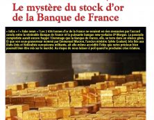 Le mystère du stock d’or de la Banque de France