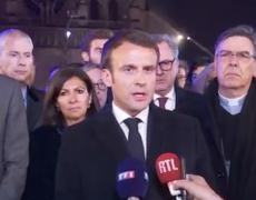 Emmanuel Macron : “il faut respecter un temps de recueillement