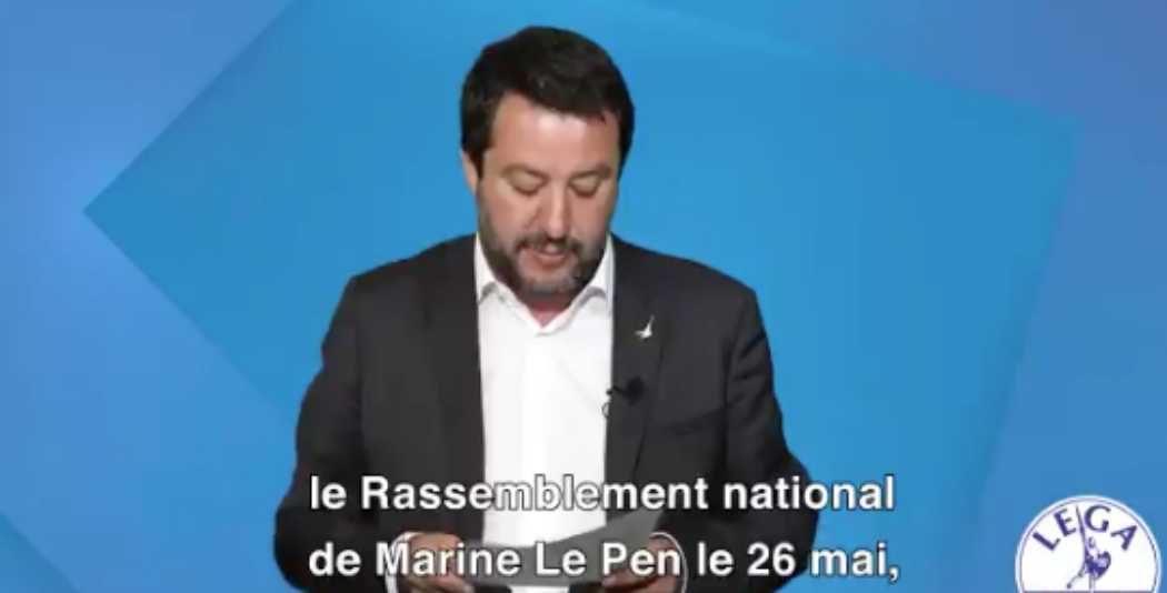Matteo Salvini appelle les Français à voter RN pour les Européennes