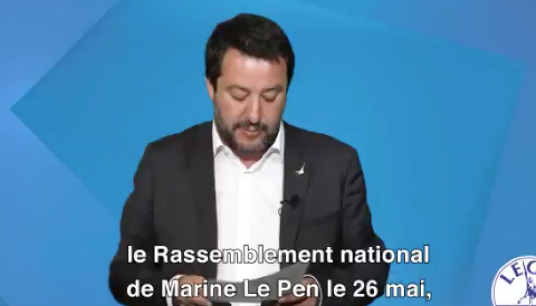 Matteo Salvini appelle les Français à voter RN pour les Européennes