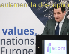 Discours de Jean-Frédéric Poisson devant le Mouvement politique chrétien européen