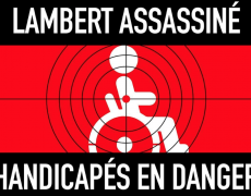 Rassemblement devant le ministère de la justice, pour Vincent Lambert