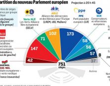 Progression des populistes au Parlement européen, et affaiblissement des 2 partis PPE et S&D