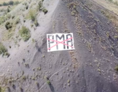Lens – Hénin: un message anti PMA sur le terril Sainte-Henriette