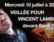 Venez nombreux mercredi 10 juillet à 20h devant Saint Sulpice pour une veillée autour de Vincent