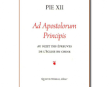 Ad Apostolorum Principis : un pape parle des évêques de Chine
