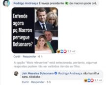 “Insultes” de Bolsonaro envers Brigitte Macron : c’était un faux compte et donc une fausse nouvelle [ADD.]