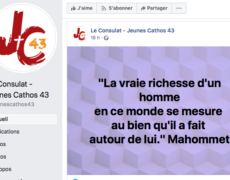 Les jeunes catholiques du Puy-en-Velay se réfèrent à Mahomet