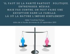 Loi bioéthique : il faut la parité partout, sauf dans la famille