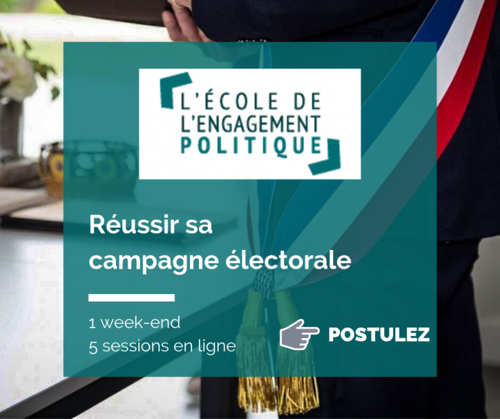 L’Institut de Formation Politique lance une formation “Réussir sa campagne électorale”