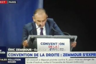 Transcription du discours d’Eric Zemmour à la convention de la droite
