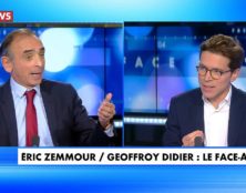 Débat entre Eric Zemmour et Geoffroy Didier sur l’avenir de la droite