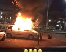 “L’oeuvre d’art” a été incendiée