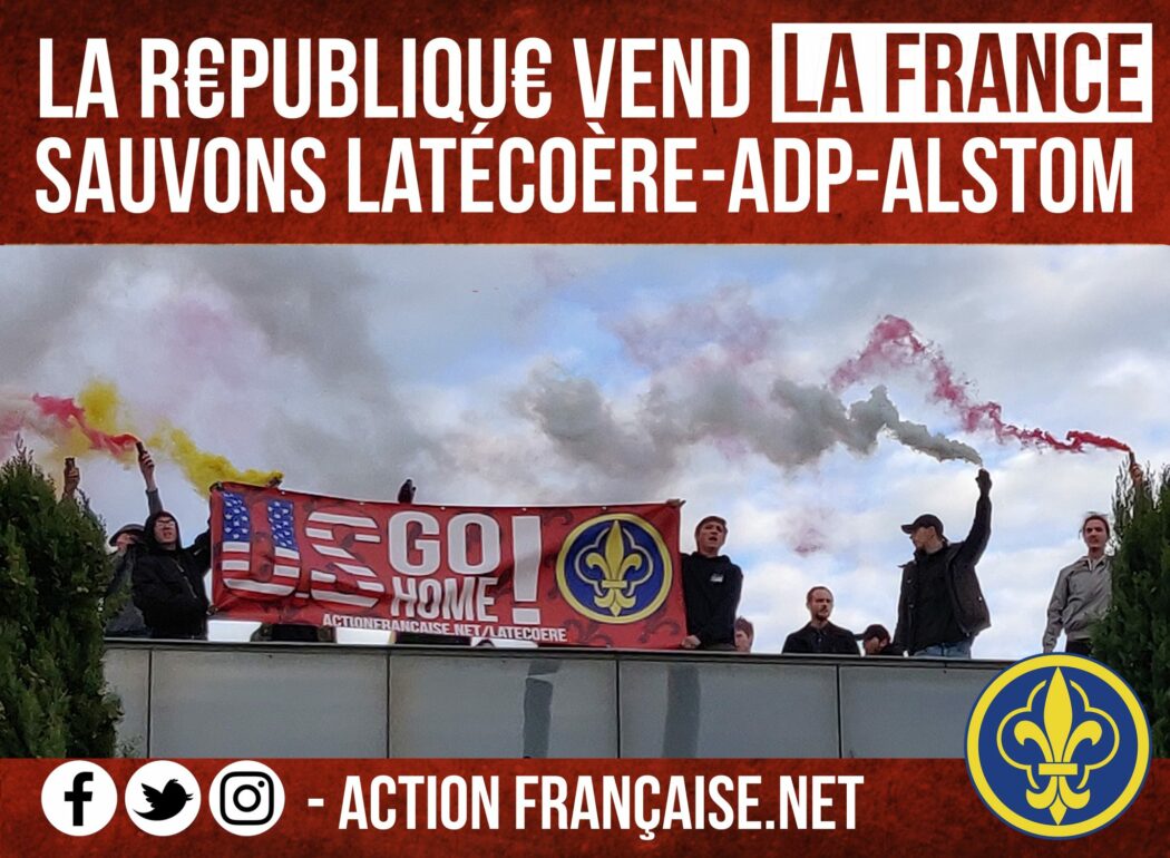 L’Action Française occupe le toit de Latécoère à Toulouse