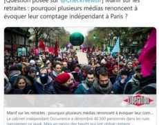 Comptage des manifestants : La Manif Pour Tous confirme l’analyse de Libération et Médiapart