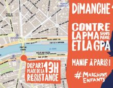 19 janvier : départ de la manifestation place de la Résistance à Paris