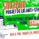 La Manif Pour Tous et les associations de Marchons Enfants poursuivent leur mobilisation contre le projet de loi ni bio ni éthique devant le Sénat