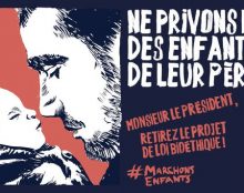 Manifestation contre la PMA, devant l’Elysée