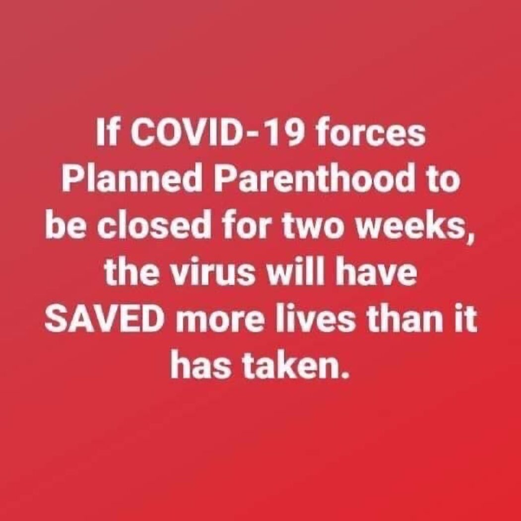 L’avortement tue plus que le virus!