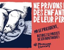 Nouvelle manifestation devant l’Elysée pour demander le retrait du projet de loi ni bio ni éthique