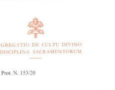 Décret de la Congrégation pour le Culte Divin et La Discipline des Sacrements pour la Semaine Sainte