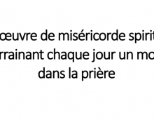 Parrainer chaque jour un mourant dans la prière