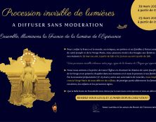 19 et 25 mars : Procession invisible de lumières