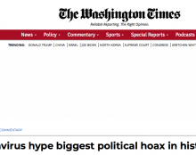 Le battage médiatique contre le coronavirus est le plus grand canular politique de l’histoire