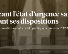 Les rassemblements privés de plus de 10 personnes autorisés par le Conseil constitutionnel. Et donc les messes à domicile